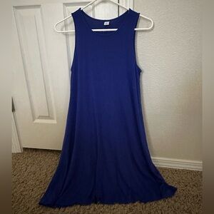 old navy royal blue tank dress size small